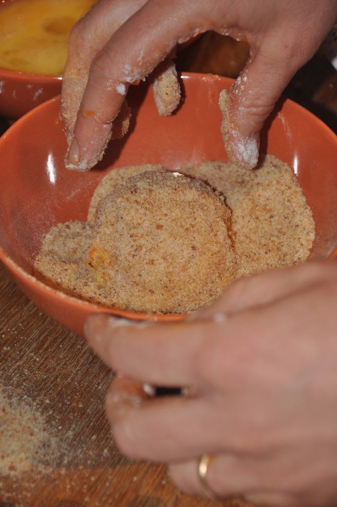 Supplì alla zucca, con alici e burrata