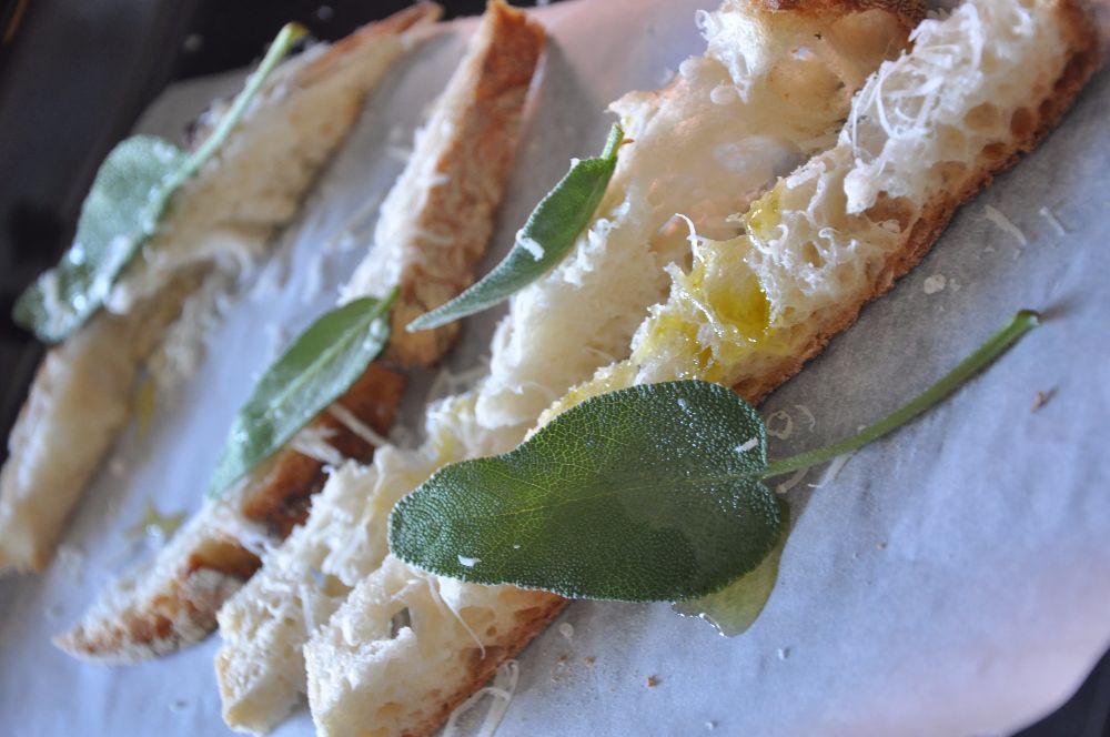 Crostini di pane a lievitazione naturale