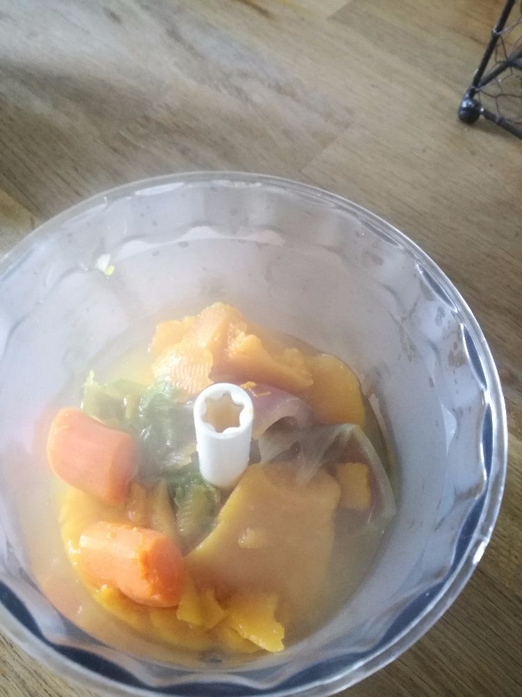 Verdure del brodo vegetale frullate