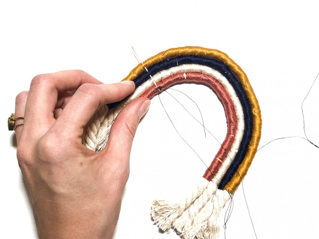 Hand sewing wall hanging