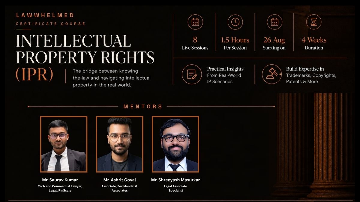 Course on Intellectual Property Rights by LWH