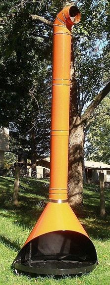 Lot Mid Century Modern Orange Malm Preway Electric Fireplace