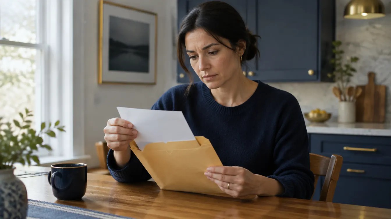 Served with a lawsuit — opening court papers at the kitchen table
