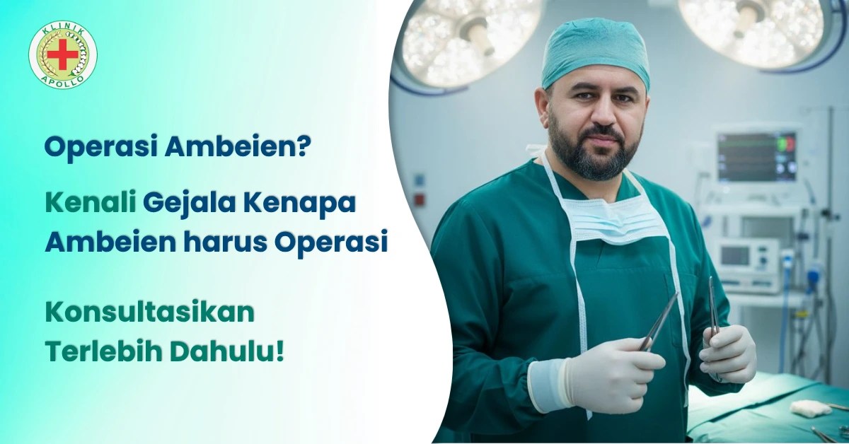 Dokter spesialis sedang bersiap memberikan informasi terkait prosedur operasi ambeien dan penanganan wasir.