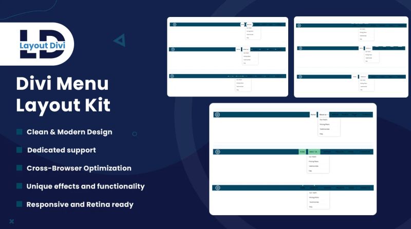 Divi Menu Module Design Layouts Ui Bundle Layout Divi - High Quality Space Wallpaper - Retina