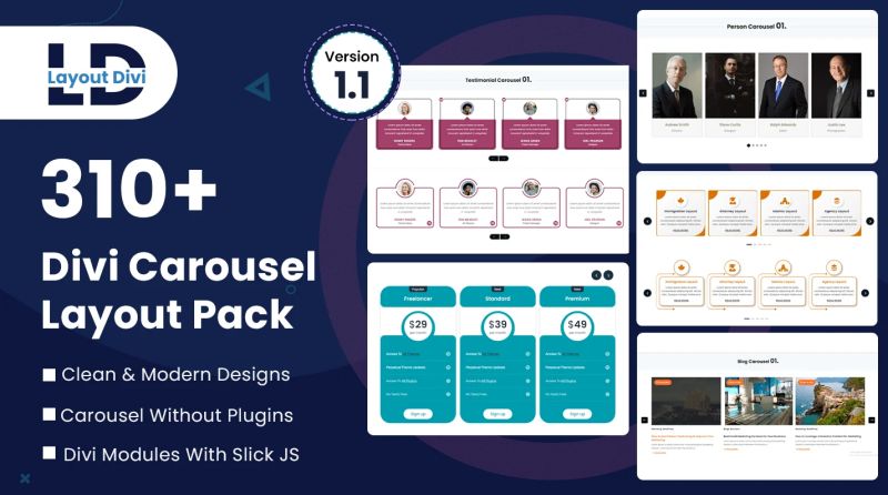 Divi Modules Carousel Ultimate Bundle - Nature Arts - Professional 8K Collection