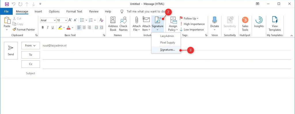 In outlook on the web, . How To Add A Signature In Outlook Or Outlook Online