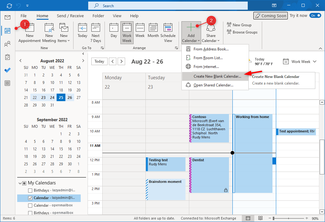 How to create a shared calendar in outlook — lazyadmin