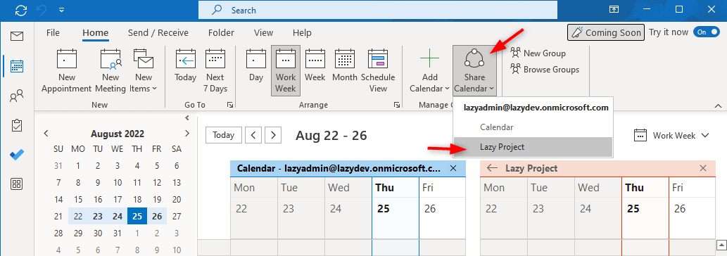How to create a shared calendar in outlook — lazyadmin