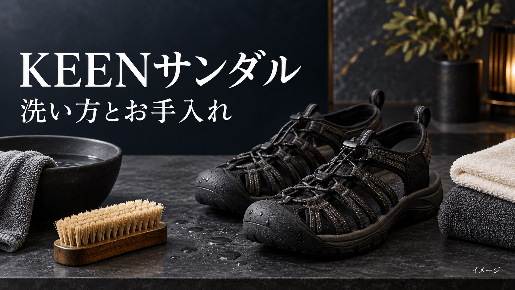 KEENサンダルの洗い方｜ユニークの手入れ・臭い対策と注意点