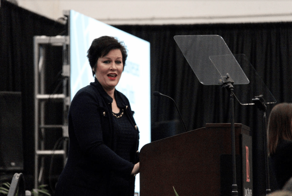 Superintendent-President Romali on her first State of the College Address.