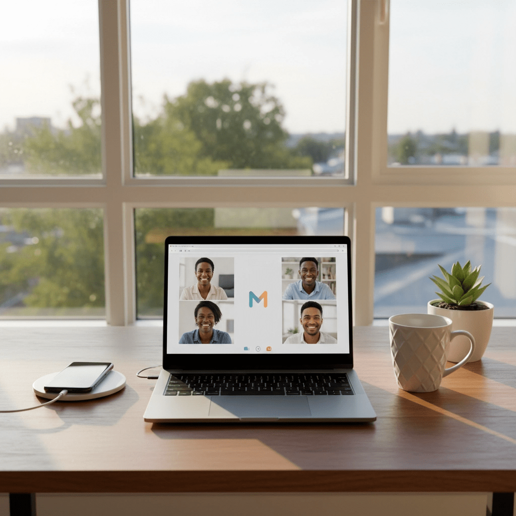remote worker video call