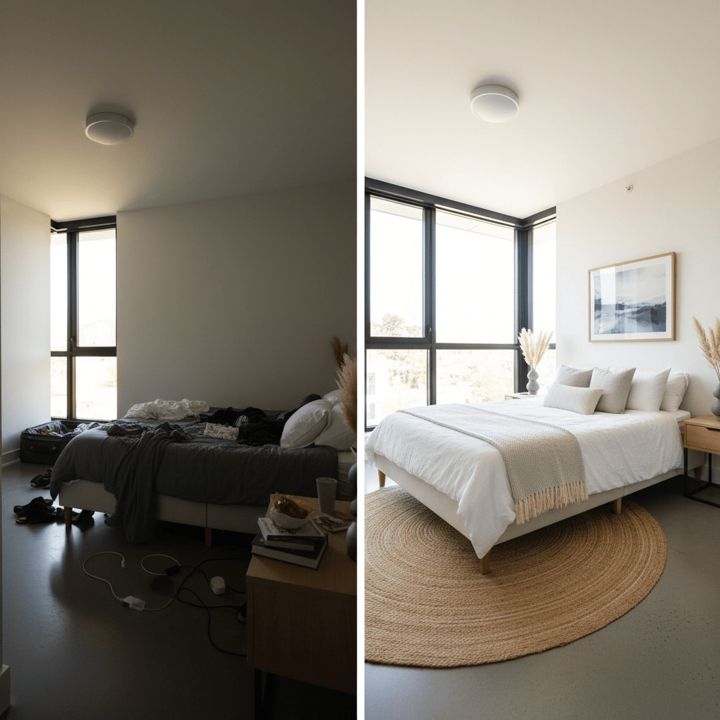 Professional STR photography showcasing workspace and family-friendly amenities.