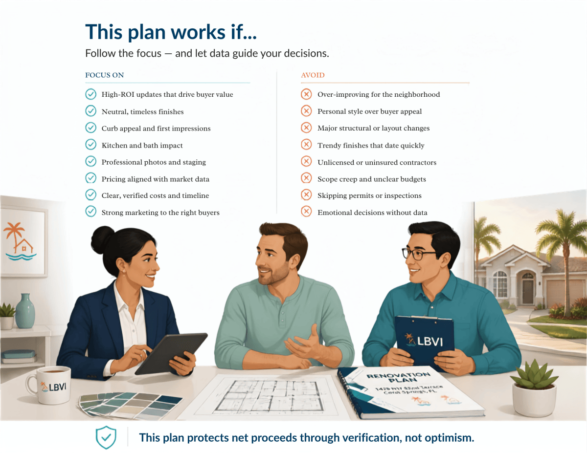 Sample report page: This Plan Works If