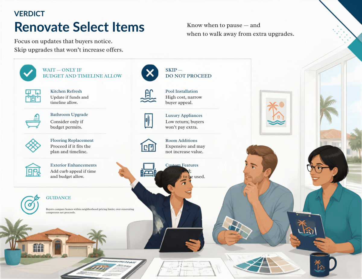 Sample report page: Renovate Select Items