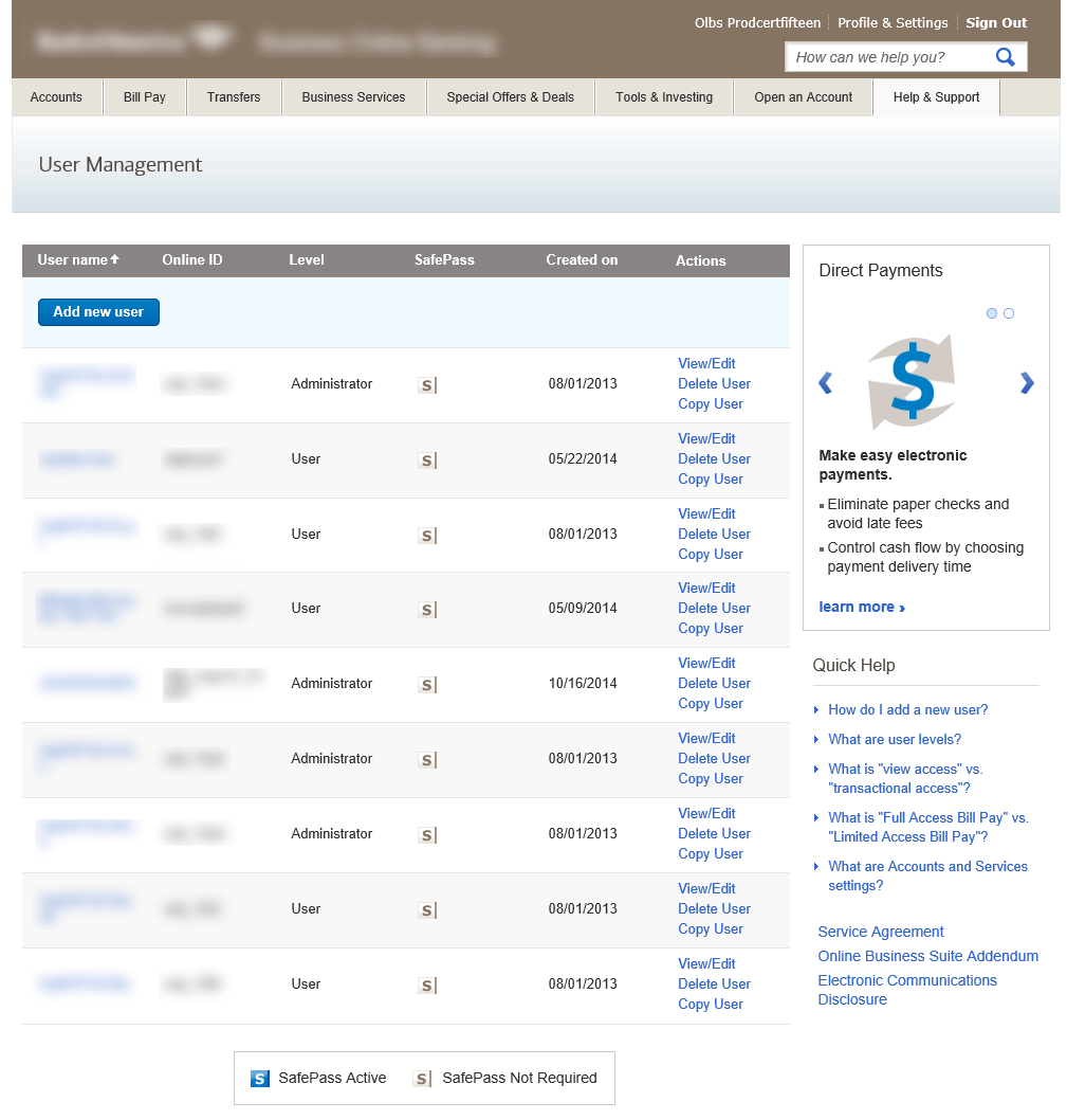New hub page - link opens a new window