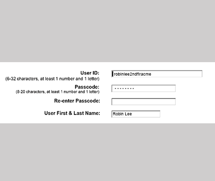 2) Usability finding: In edit mode, with the User ID field enabled and on-focus, during page load, the ID could accidentally be modified, when the user moved to a different field.