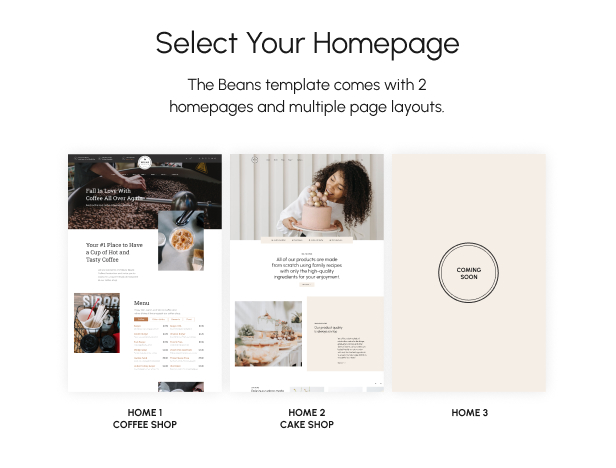 Beans - Simple Coffee Shop Website Template