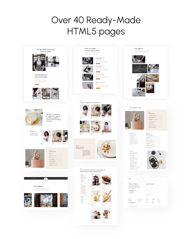 Beans - Simple Coffee Shop Website Template