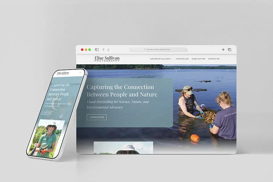 LD Creative Designs - Elise Sullivan Photography - Website Design