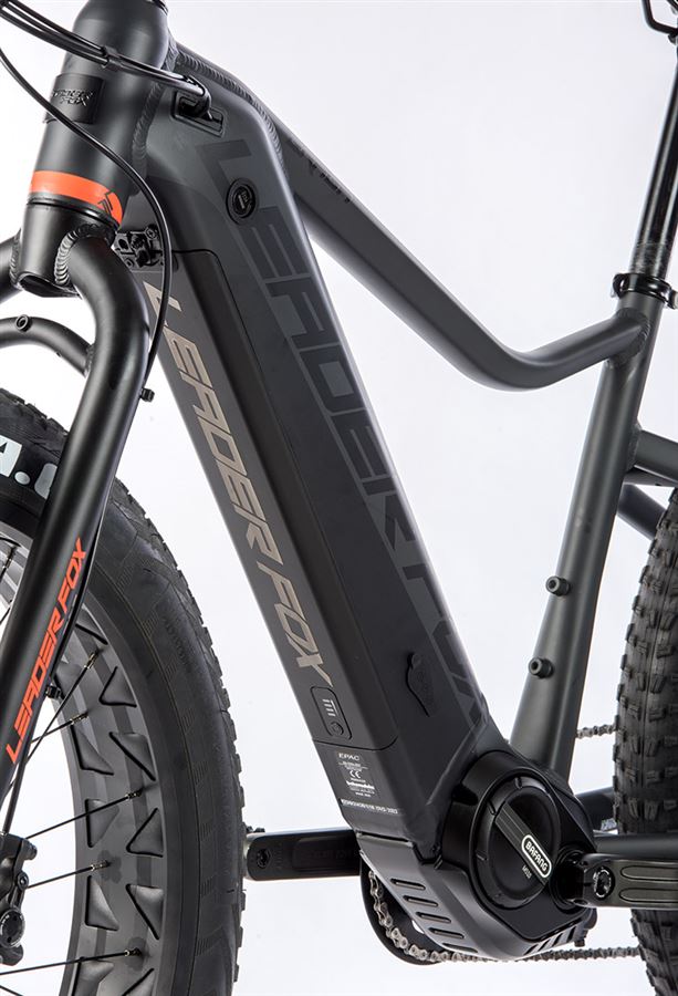 Vélo électrique Cargo VAE Leader Fox E-Bike Family One Mixte Noir Mat 9V - Idéal Pour La Famille