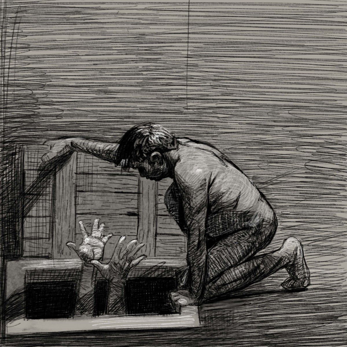 the pit | digital drawing