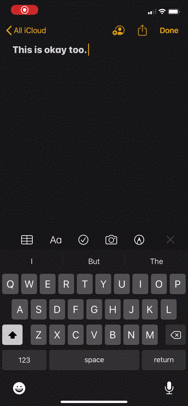 Text selection on the iPhone 11 with Haptic Touch