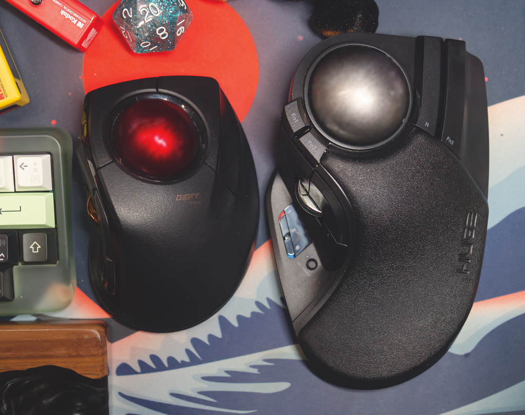 Elecom Huge Plus and Elecom Deft Pro trackballs