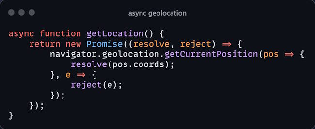 Code screen shot