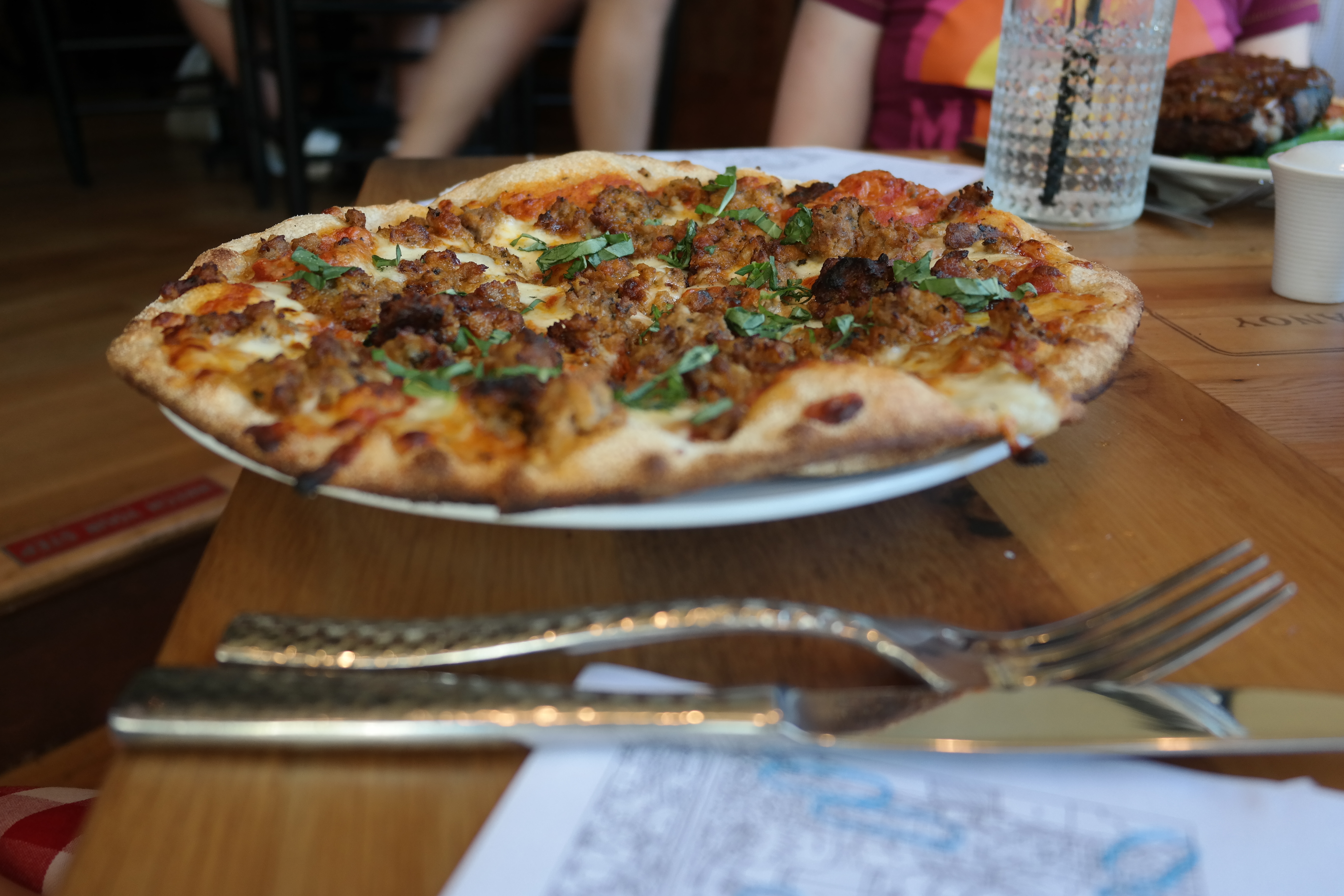 The sausage pizza was a hit and also served as a great meal the second day.