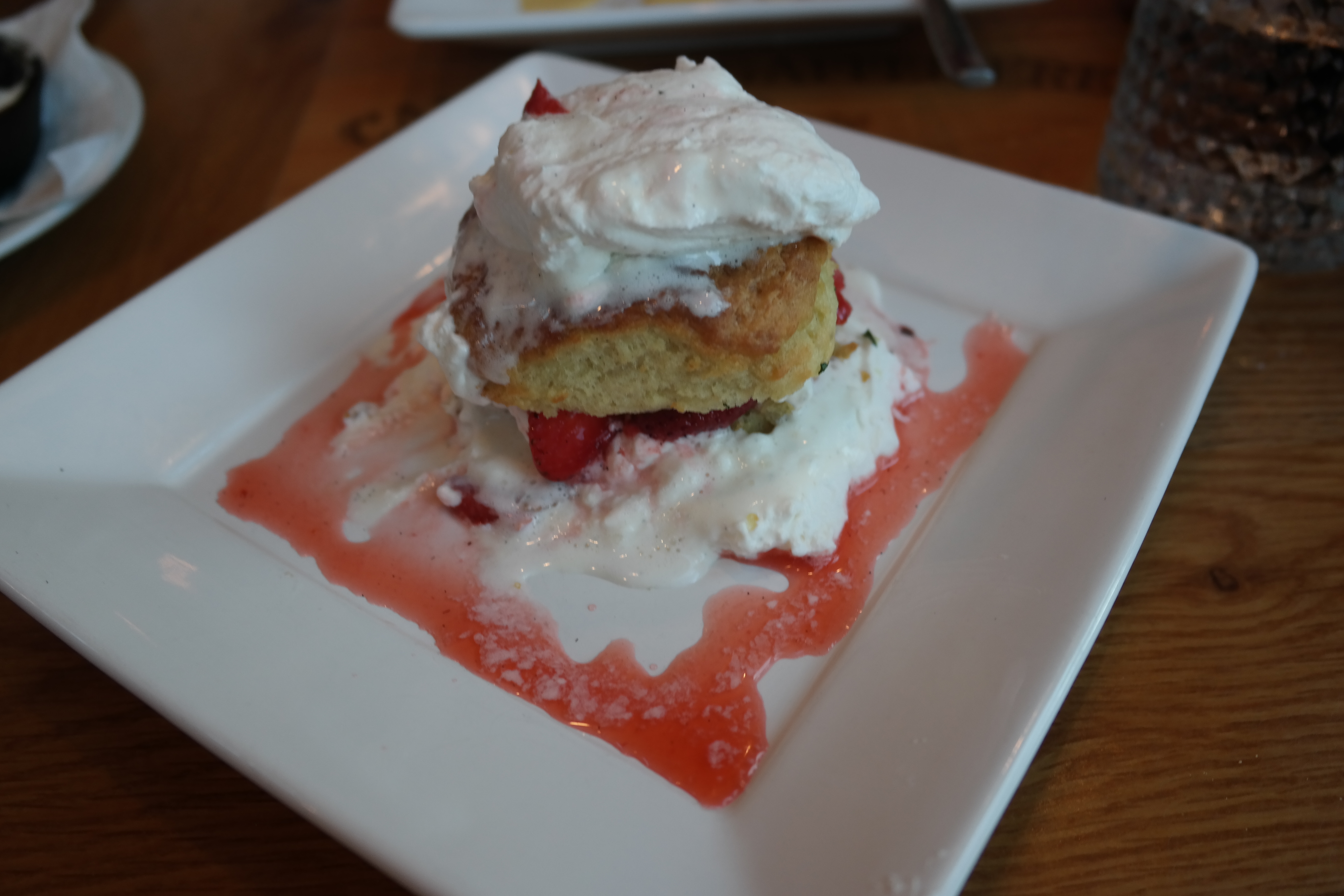 The strawberry shortcake had a nicely caramelized biscuit to soak up that fresh strawberry juice. It has fruit so it's healthy right?!