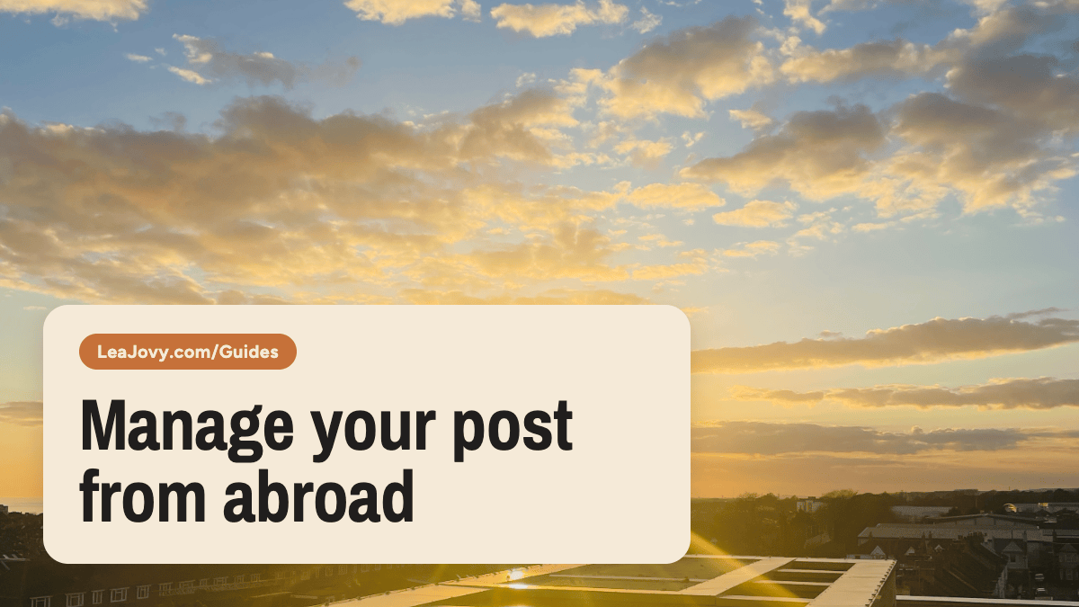 How To Manage Your Post When You Leave The UK
