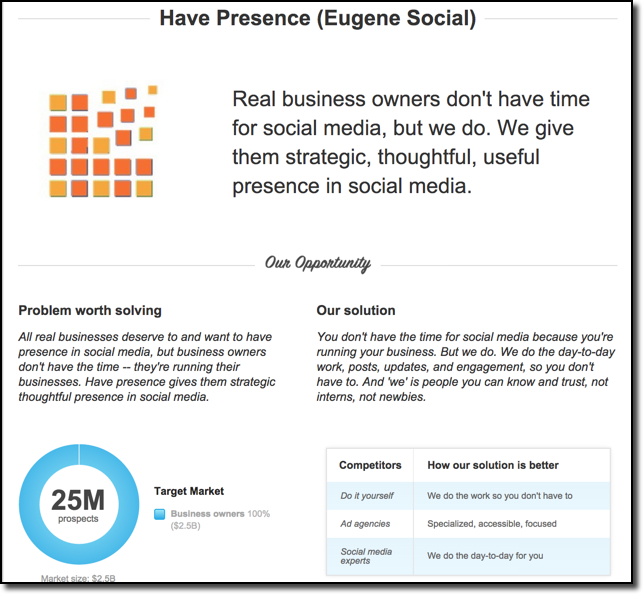 Sample Strategy Descriptions Lean Business Planning