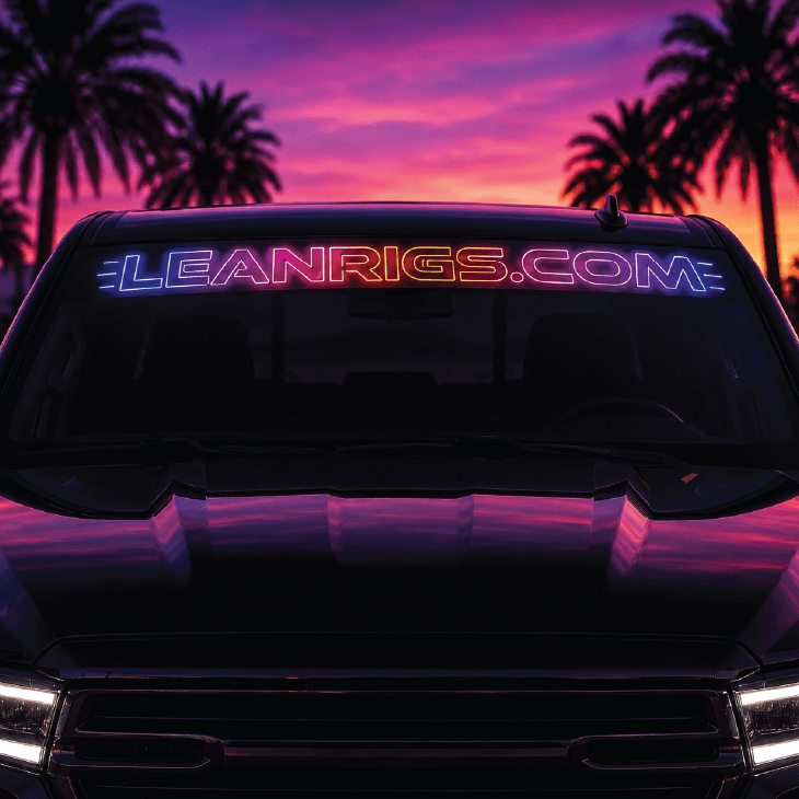 LeanRigs windshield banners