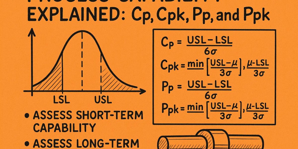 Process Capability Explained: Cp, Cpk, Pp, and Ppk