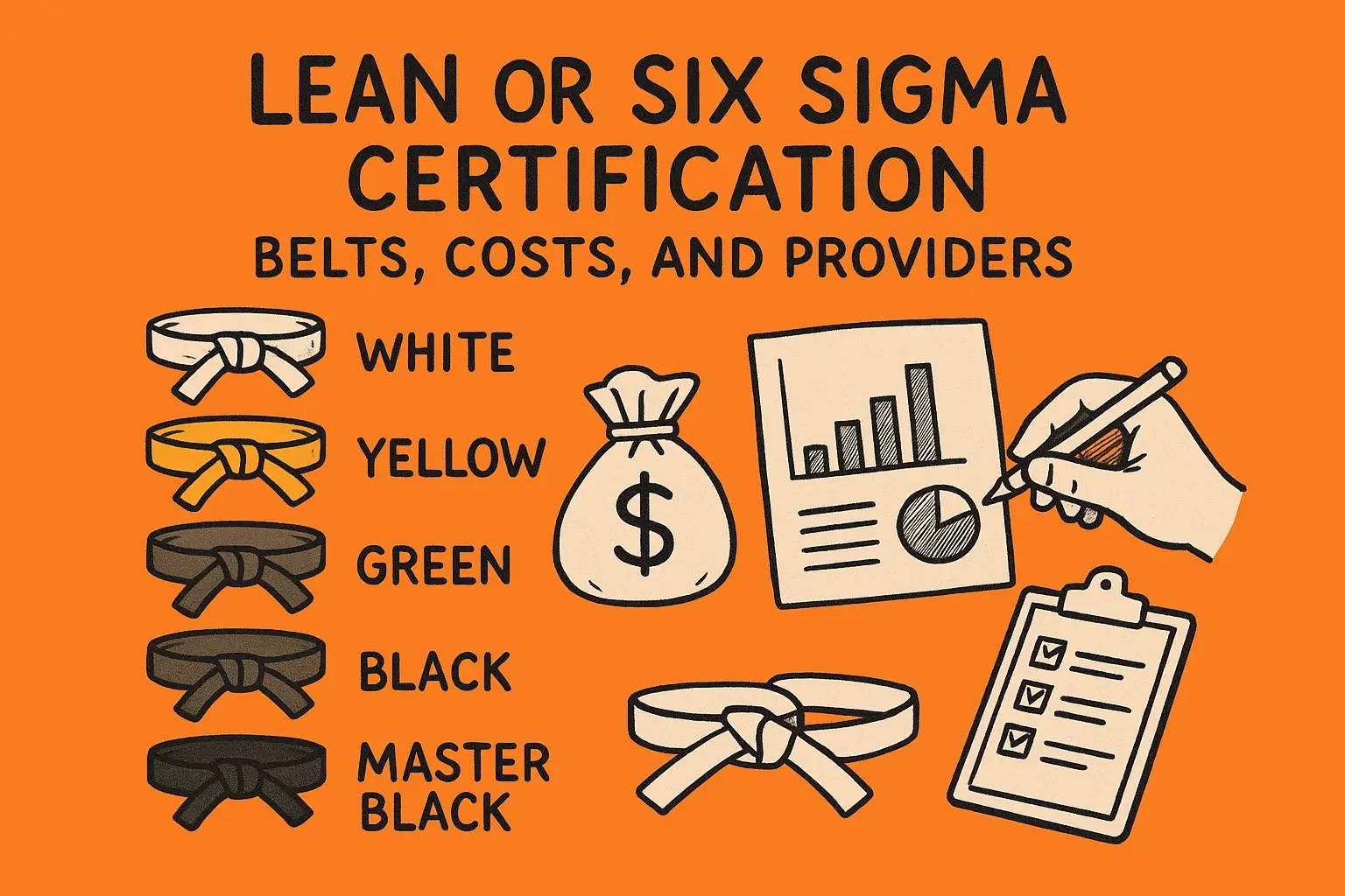 Lean or Six Sigma Certification: Belts, Costs, and Providers