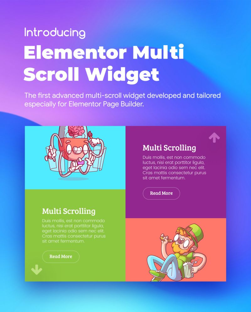 Premium Multi Scroll Vertical Scroll Widgets For Elementor Wordpress Plugin - Best Light Wallpapers in Mobile