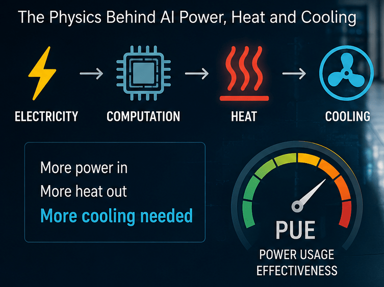 Physics in the Real World banner showing real-world applications of Physics such as electricity, energy, heat, cooling, and modern technology.