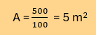 Calculating Area from Pressure Example