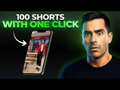 One Click = 100 Shorts (No Editing) with AI