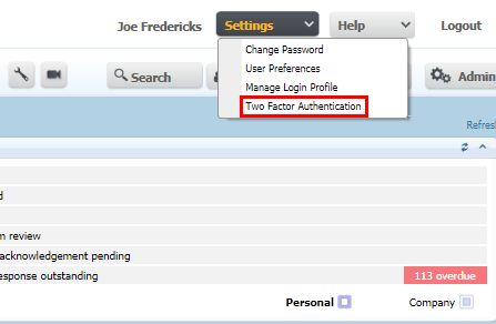 Ineight Document Enable Two Factor Authentication - 4K Light Arts for Desktop