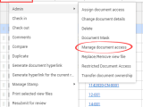 Ineight Document Managing Document Access