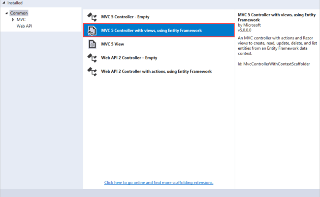 Tutorial: Generate Views For EF Database First With ASP.NET MVC App ...