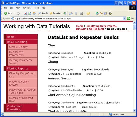 Displaying Data With The Datalist And Repeater Controls C - Best Light Photos in High Resolution