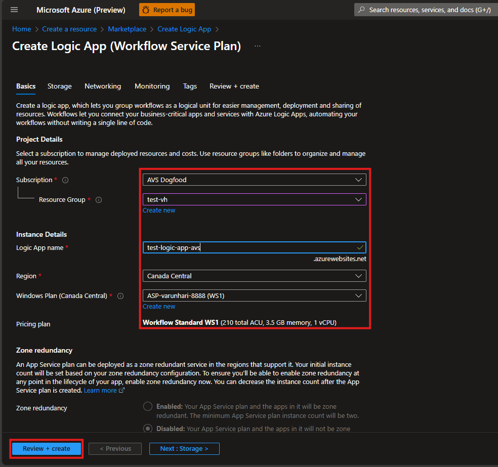 Send vmware syslogs to log management server using azure logic apps