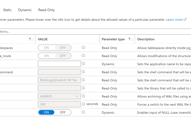 Server Parameters In Azure Database For PostgreSQL - Flexible Server ...