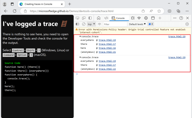 Fix JavaScript Errors Reported In The Console - Microsoft Edge ...