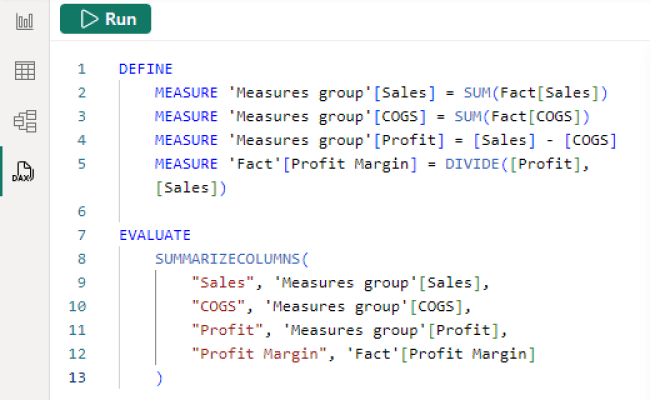 DAX Query View - Power BI | Microsoft Learn