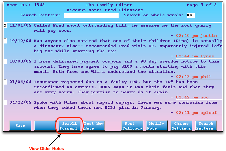 Enter And Review Encounter Billing Notes Pcc Learn - Dark Patterns - Classic Desktop Collection
