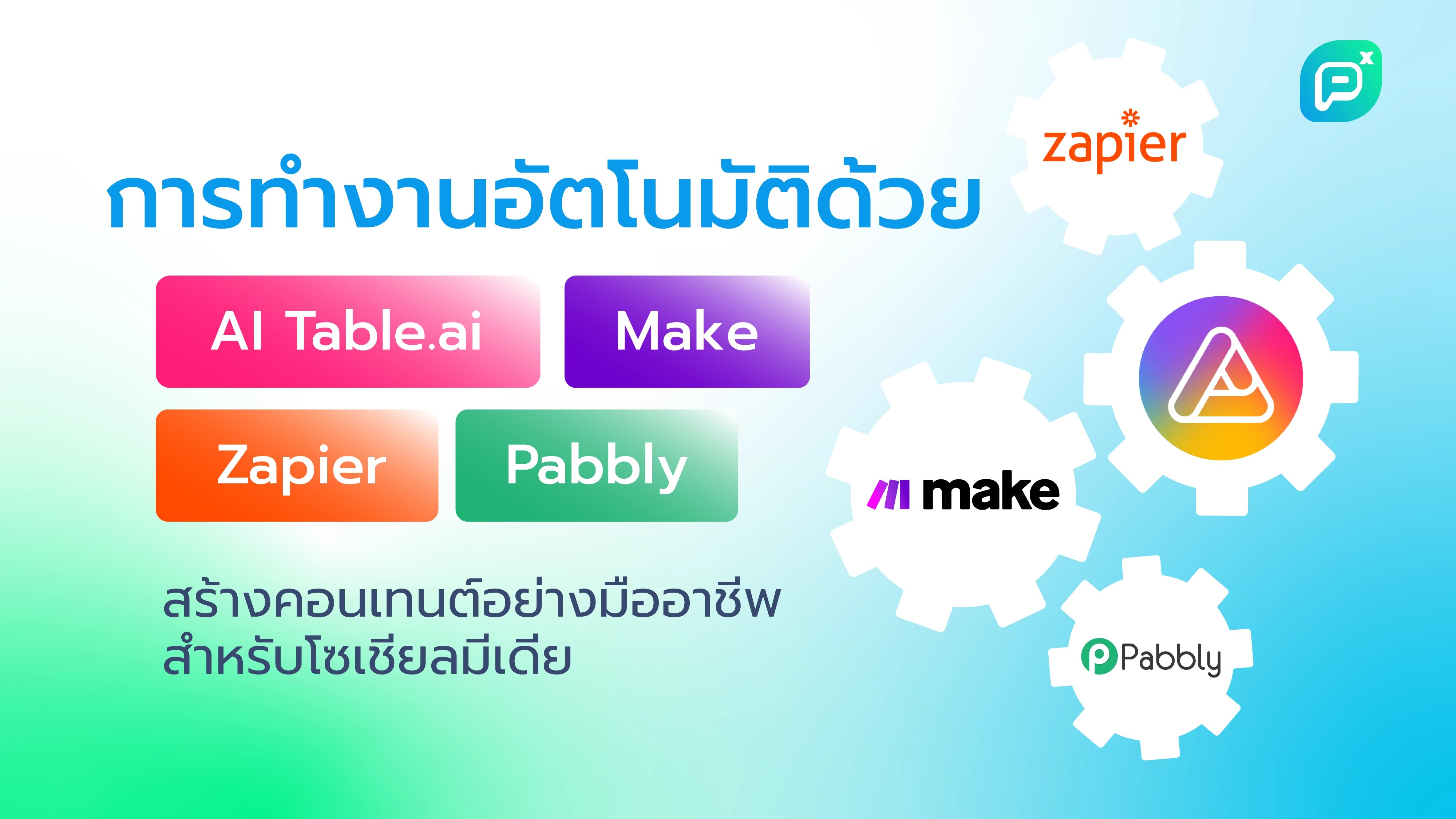 การสร้างเนื้อหาอัตโนมัติ (ข้อความ, ภาพ, เสียง, วิดีโอ)